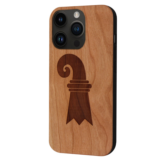 Baslerstab Eden case made of cherry wood for the iPhone 15 Pro Max with MagSafe