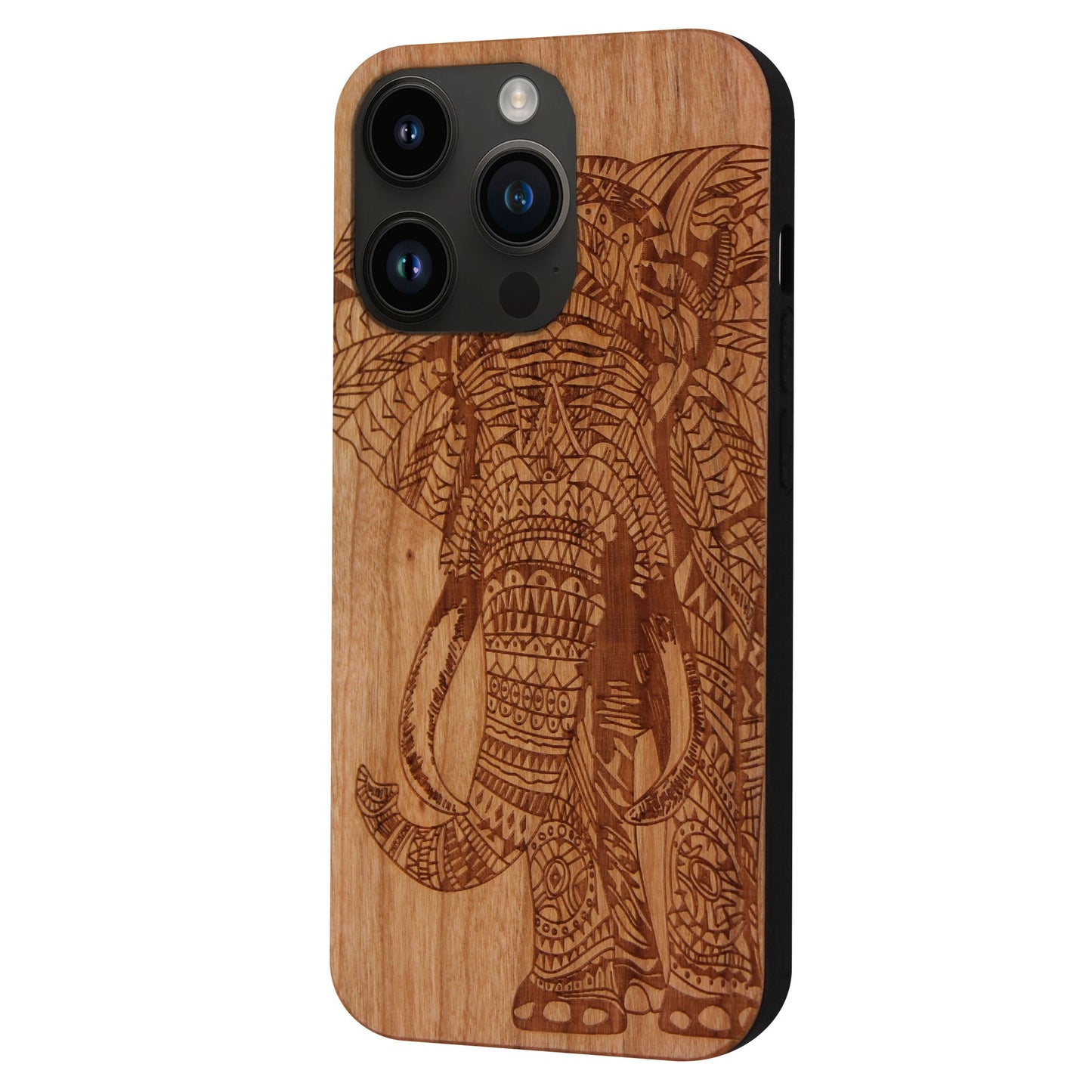 Elephant Eden Cherry Wood Case for iPhone 14 Pro Max with MagSafe