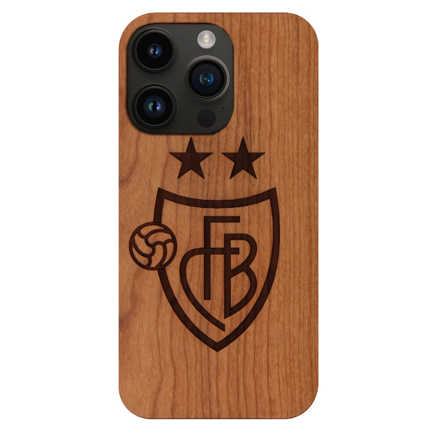 FC Basel Eden Case aus Kirschholz für das iPhone 14 Pro Max