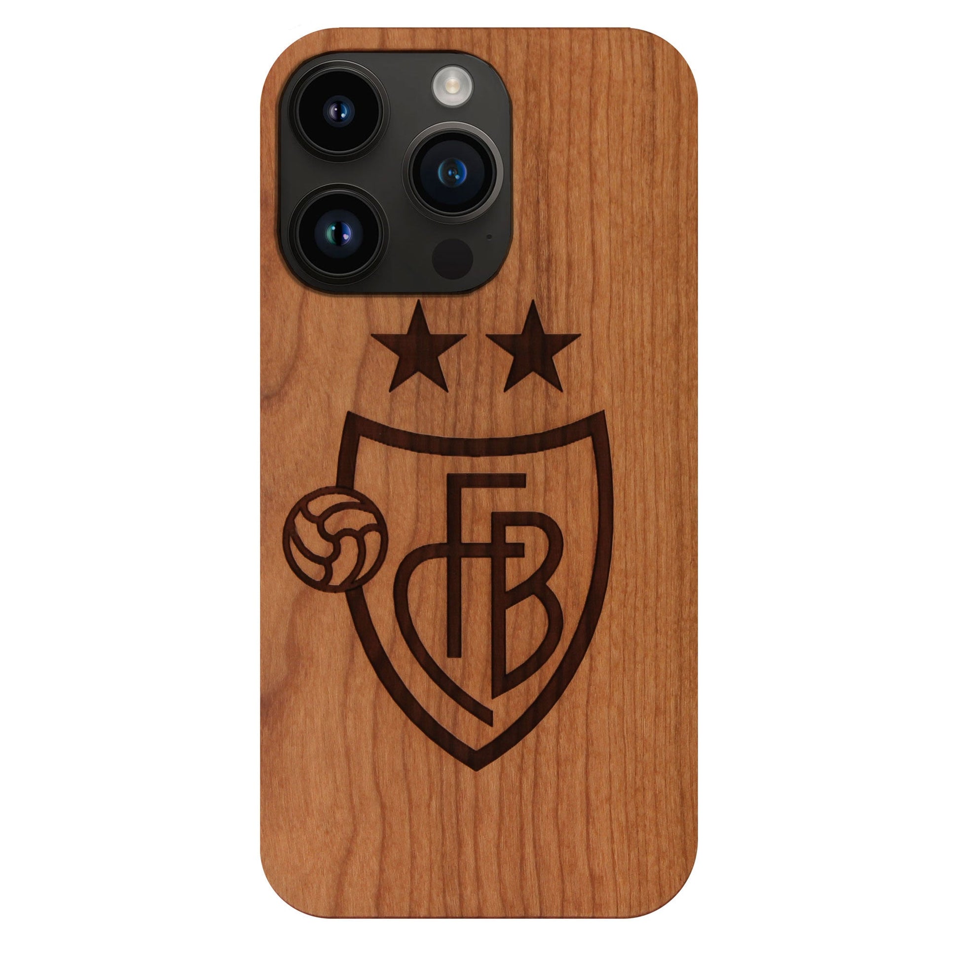 FC Basel Eden Case aus Kirschholz für das iPhone 15 Pro Max