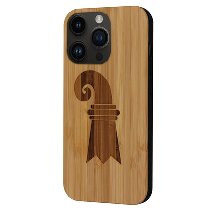 Baslerstab Eden Case made of bamboo for the iPhone 15 Pro with MagSafe