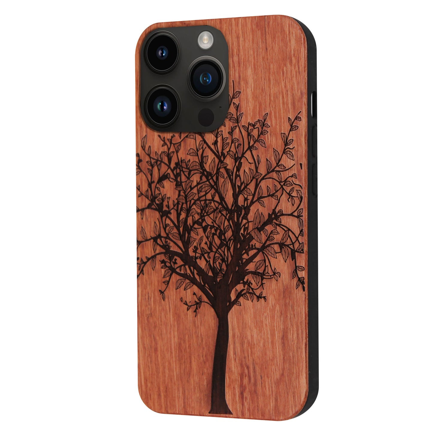 Lebensbaum Eden Case aus Rosenholz für das iPhone 14 Pro Max