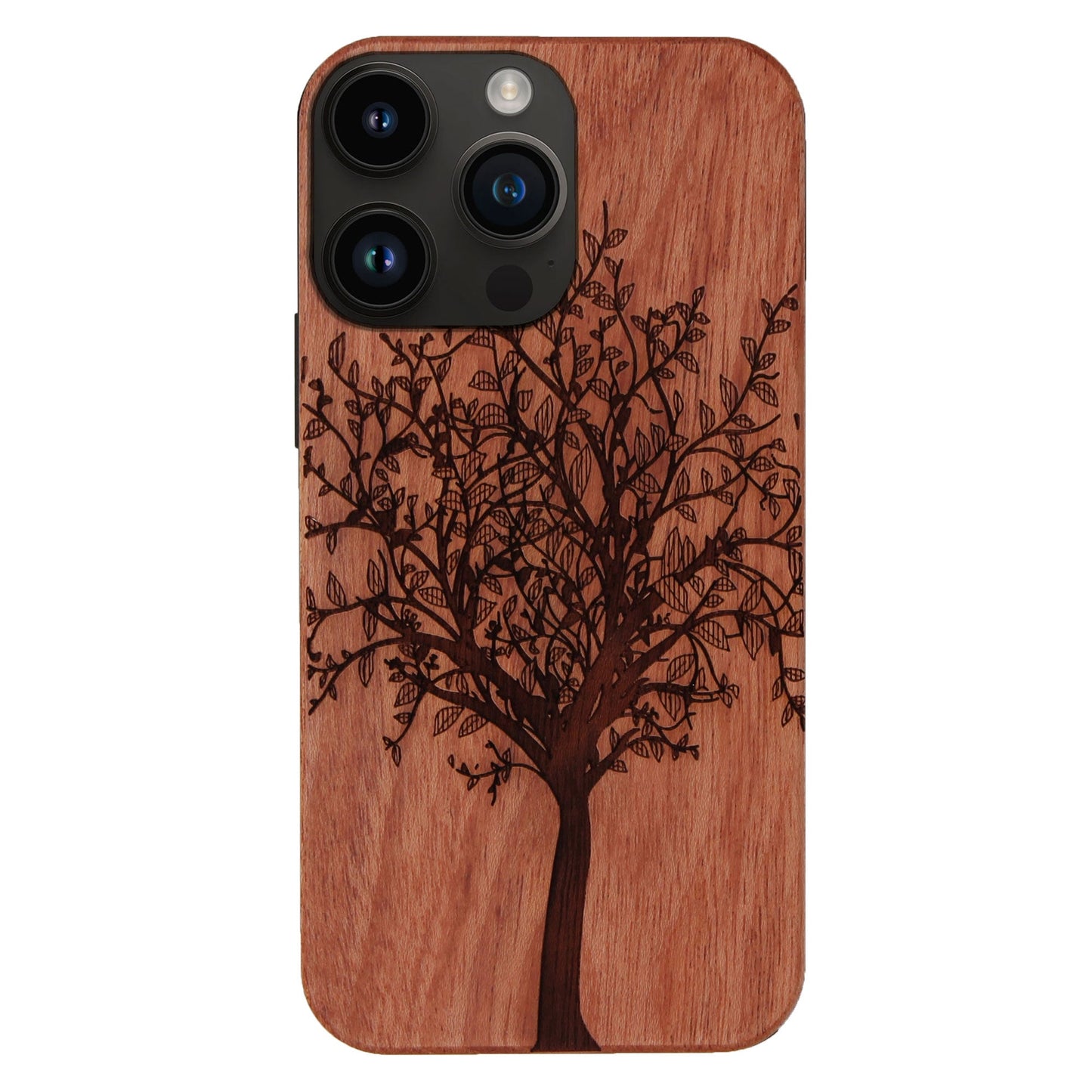 Lebensbaum Eden Case aus Rosenholz für das iPhone 15 Pro Max