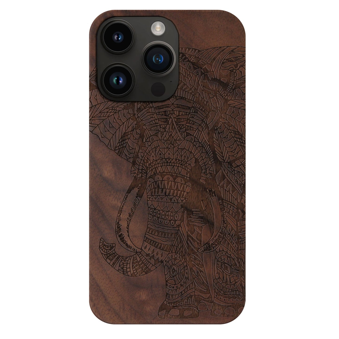 Coque Elefanten Eden en noyer pour iPhone 14 Pro Max avec MagSafe