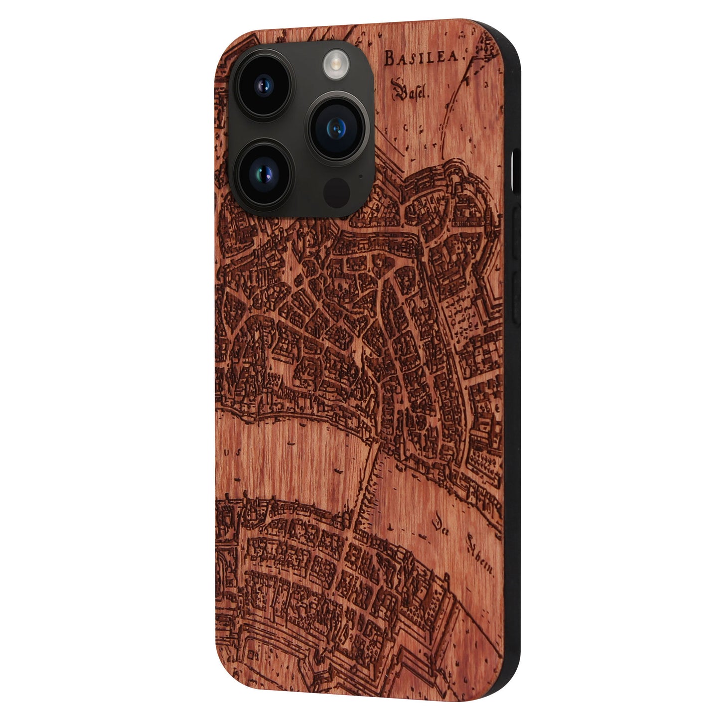 Basel Merian Eden Case aus Rosenholz für das iPhone 15 Pro mit MagSafe