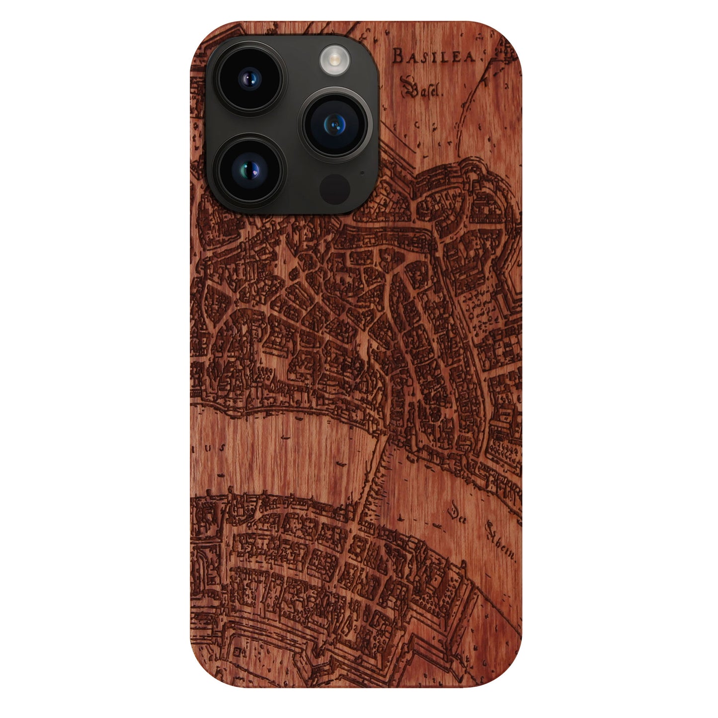 Basel Merian Eden case made of rosewood for the iPhone 15 Pro Max with MagSafe