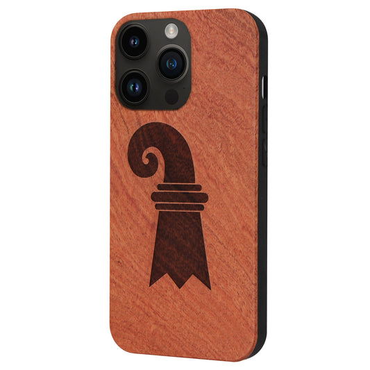Baslerstab Eden case made of rosewood for the iPhone 15 Pro Max with MagSafe