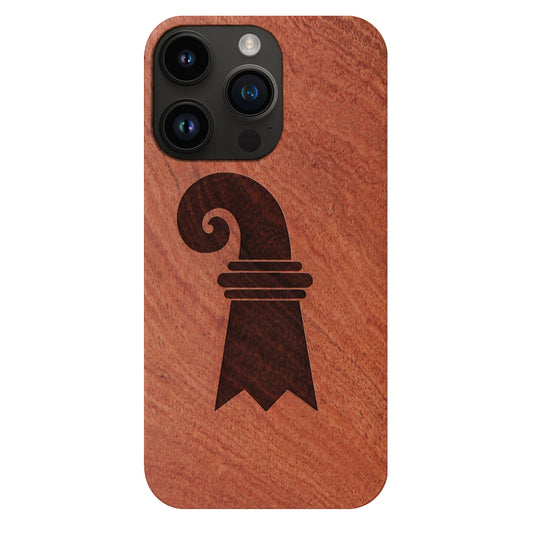 Baslerstab Eden case made of rosewood for the iPhone 15 Pro Max with MagSafe