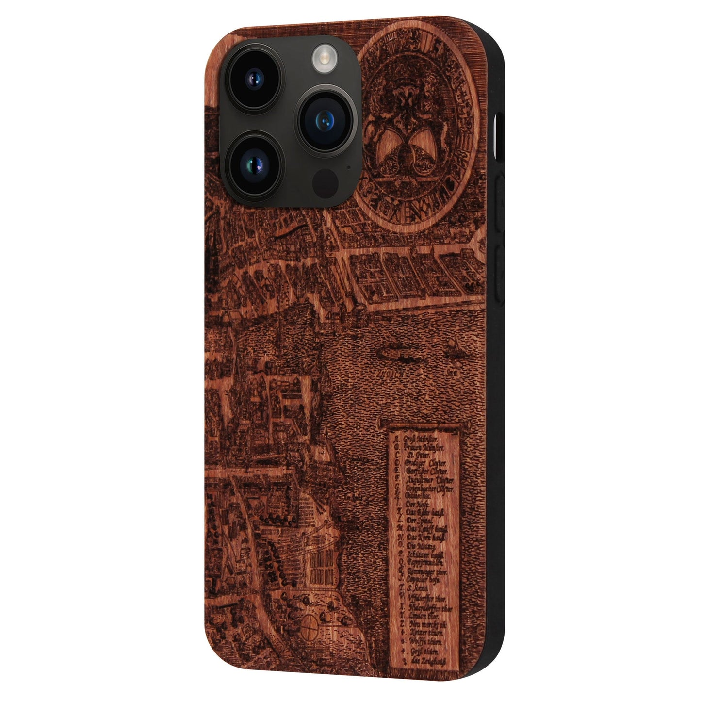 Zürich Merian Eden Case aus Rosenholz für das iPhone 14 Pro