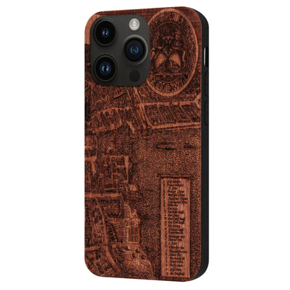 Zürich Merian Eden Case aus Rosenholz für das iPhone 14 Pro