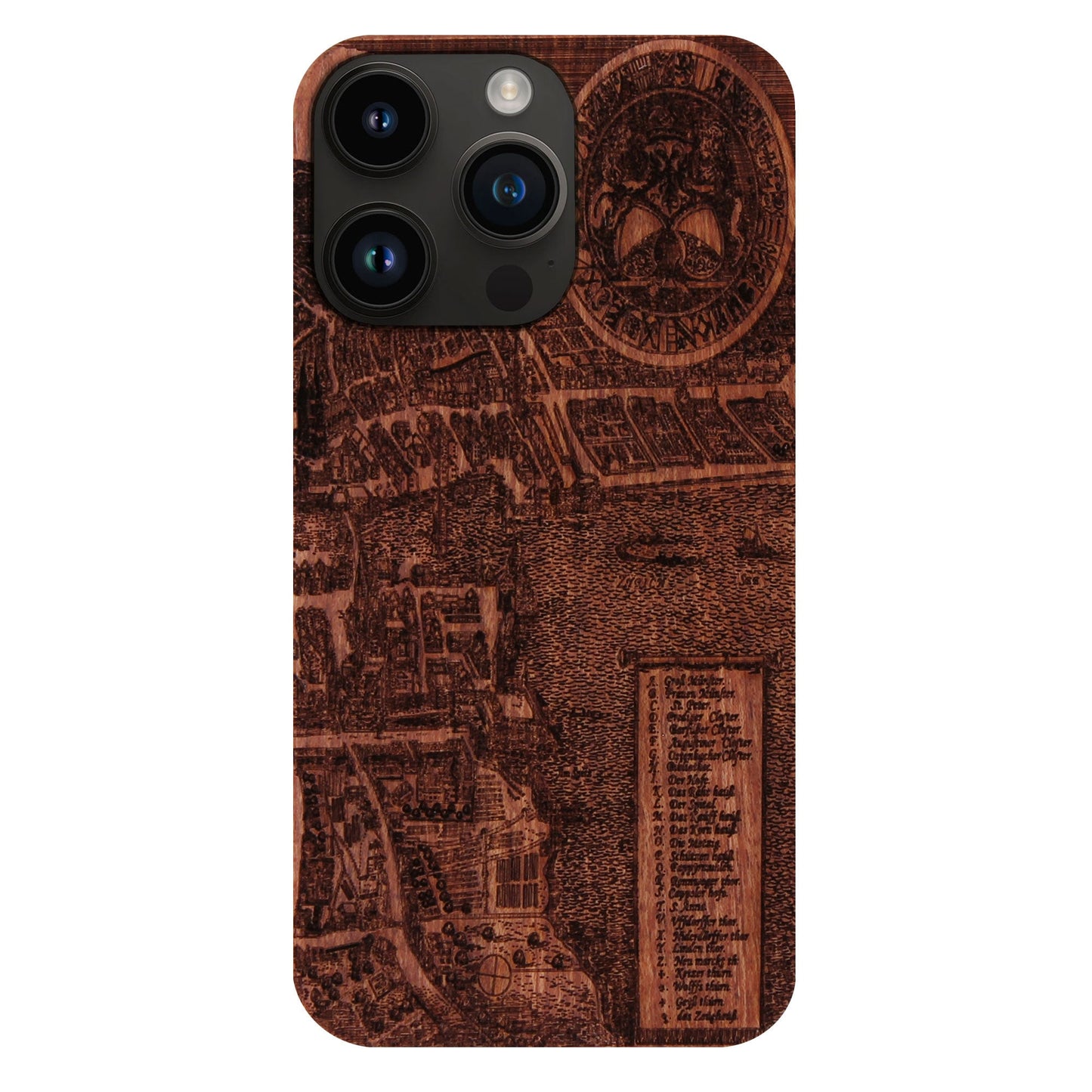 Zürich Merian Eden Case aus Rosenholz für das iPhone 14 Pro