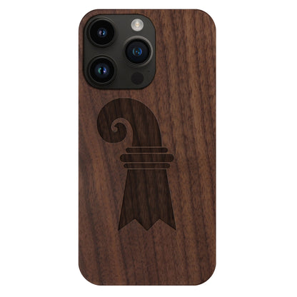 Baslerstab Eden Case made of walnut wood for the iPhone 15 Pro Max with MagSafe