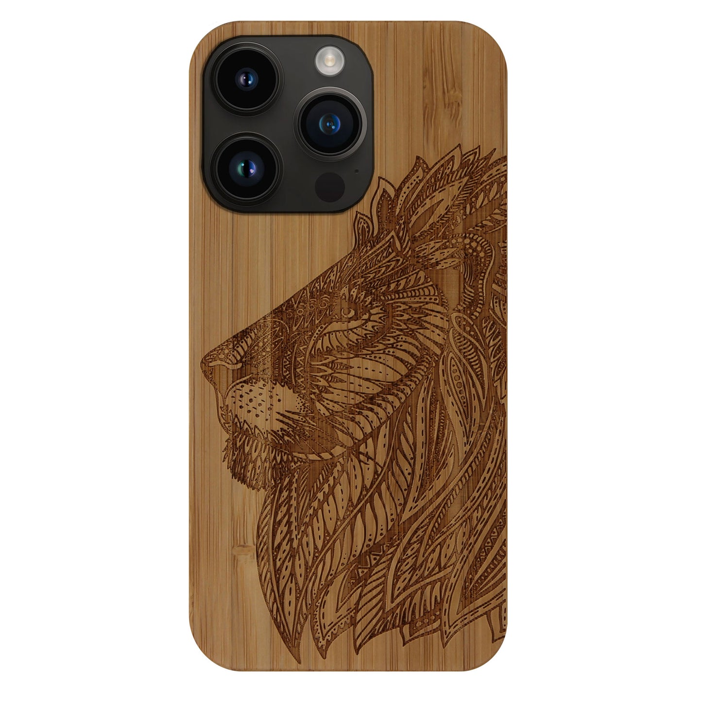 Löwe Eden Case aus Bambus für das iPhone 14 Pro Max