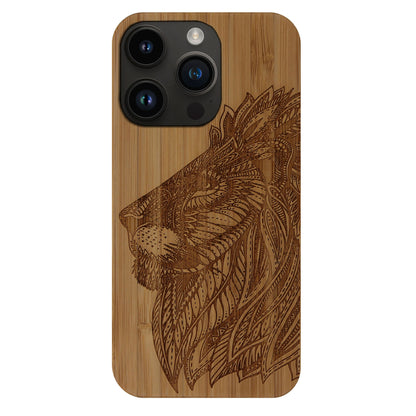 Löwe Eden Case aus Bambus für das iPhone 14 Pro Max