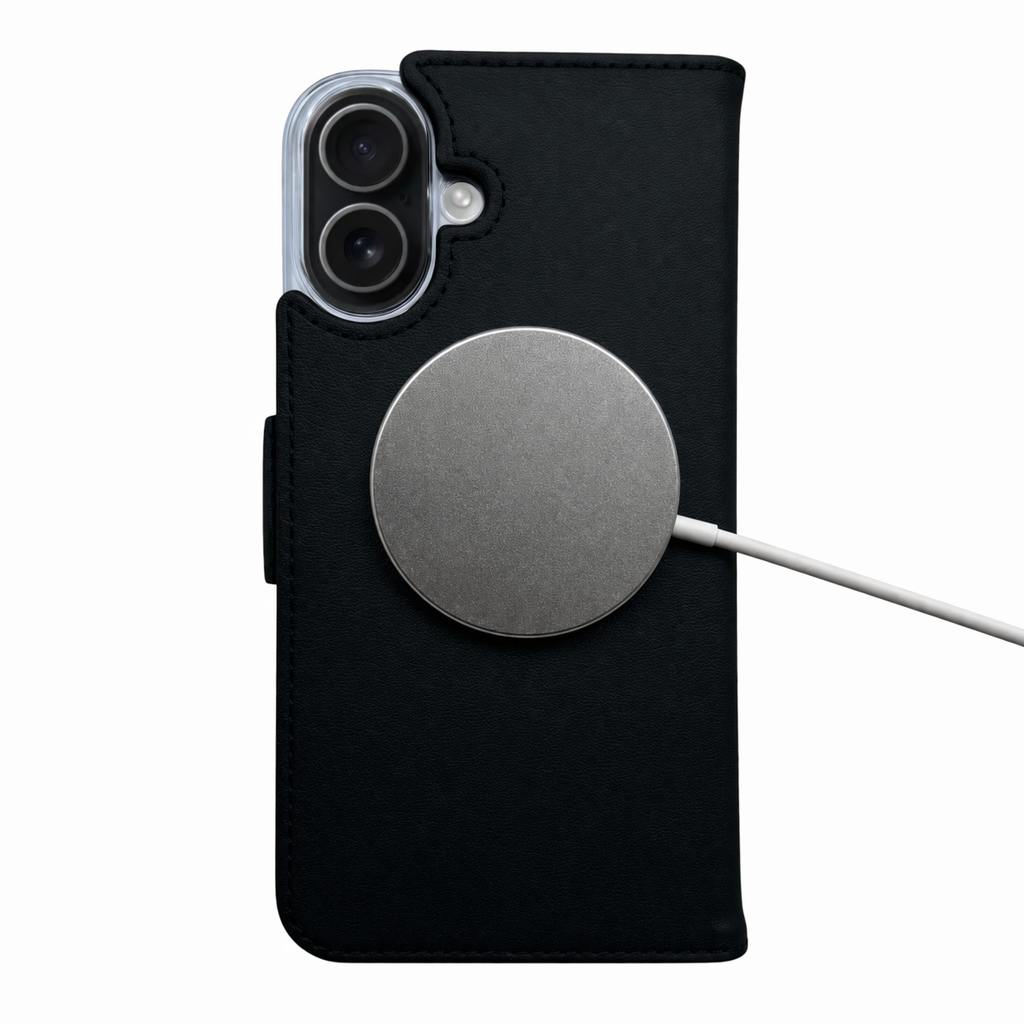 Victor Case in Schwarz für das iPhone 16 mit MagSafe