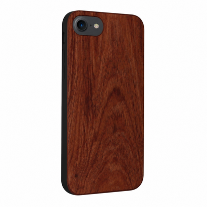 Eden Case aus Rosenholz für das iPhone 6/6S/7/8/SE 2020/SE 2022 – schräge Gegenansicht