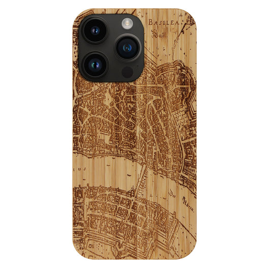 Basel Merian Eden Case made of bamboo for the iPhone 15 Pro Max with MagSafe