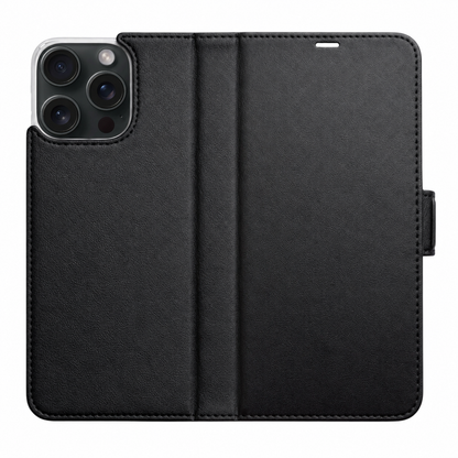 Schwarz Victor Case für iPhone 16 Pro Max – geöffnete Außenansicht