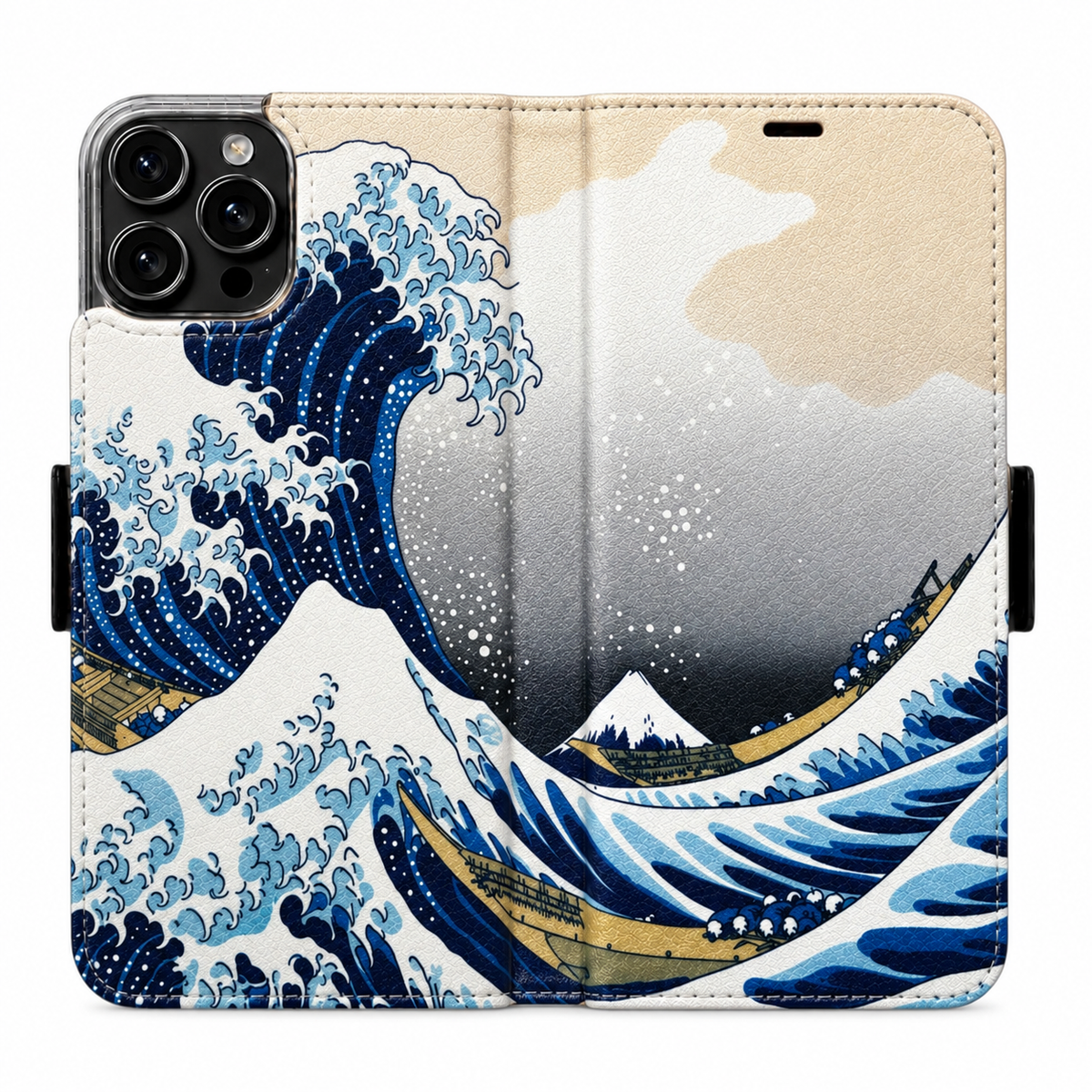 Hokusai Victor Case für iPhone 16 Pro Max – geöffnete Außenansicht