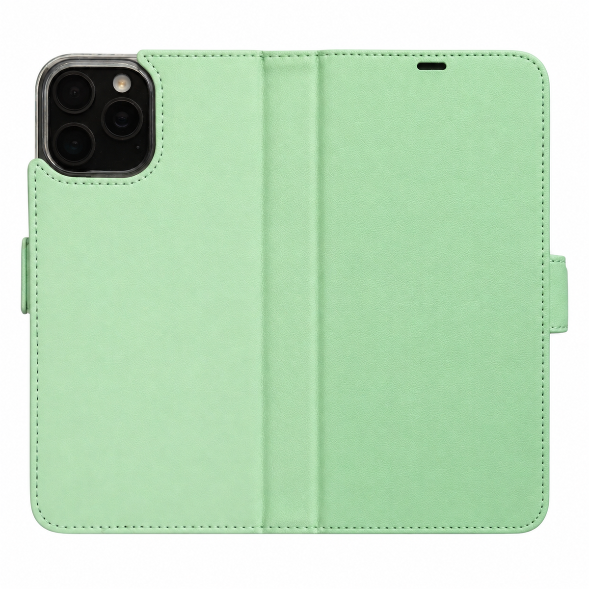 Mint Grün Victor Case für iPhone 16 Pro Max – geöffnete Außenansicht