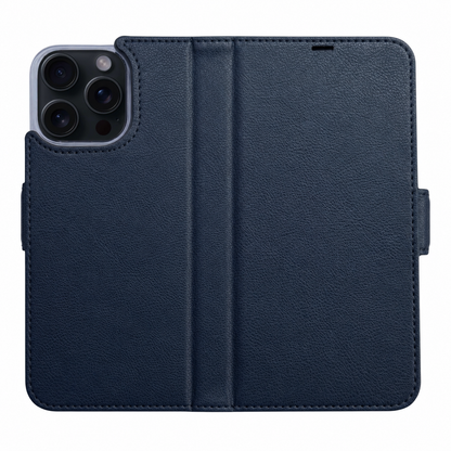 Navy Blue Victor Case für iPhone 16 Pro Max – geöffnete Außenansicht