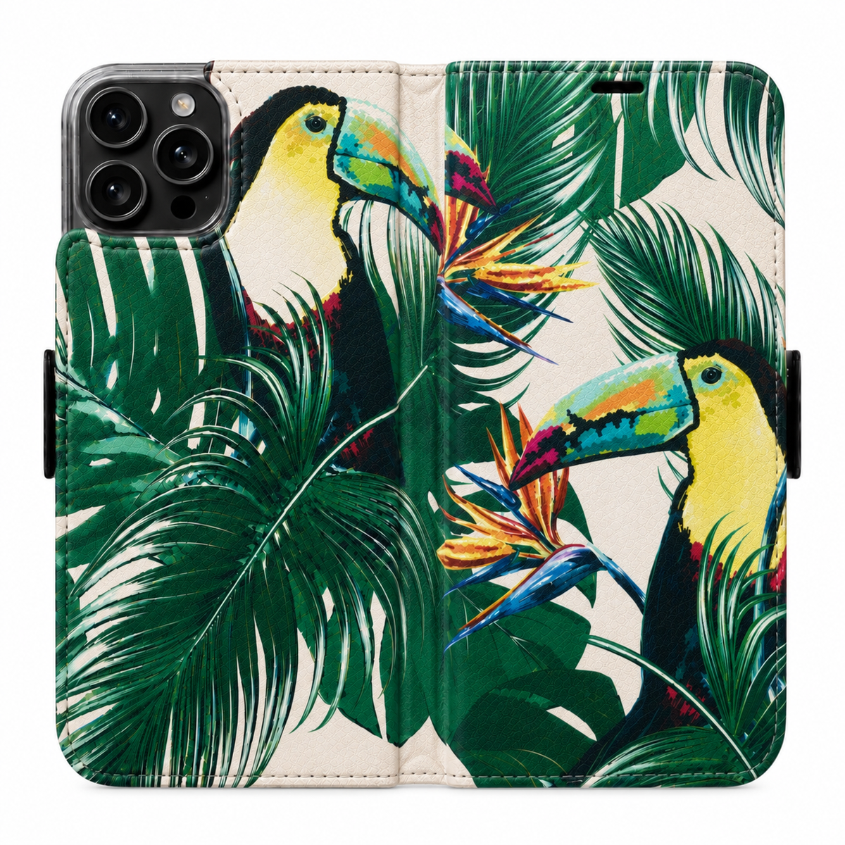 Tukan Victor Case für iPhone 16 Pro Max – geöffnete Außenansicht