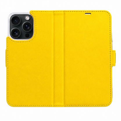 Gelb Victor Case für iPhone 16 Pro Max – geöffnete Außenansicht