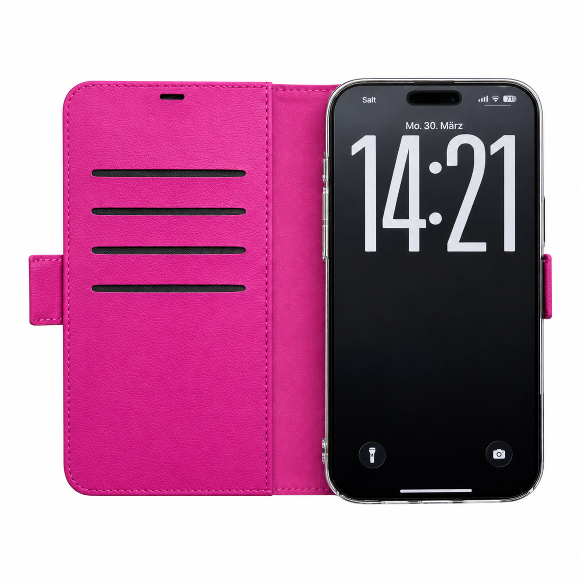 Pink Victor Case für iPhone 16 Pro – leere Innenansicht