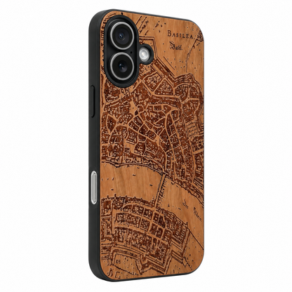 Eden Case aus Kirschholz für das iPhone 17 mit MagSafe – Camera-Control-Ansicht