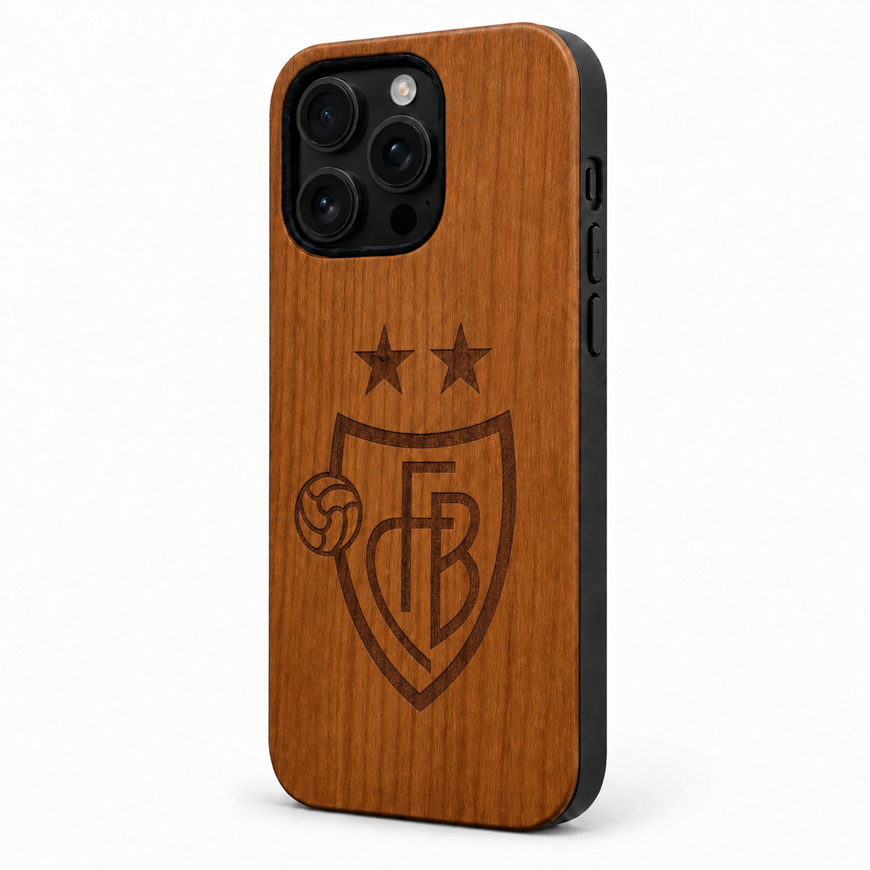FC Basel Eden Case aus Kirschholz für das iPhone 16 Pro mit MagSafe