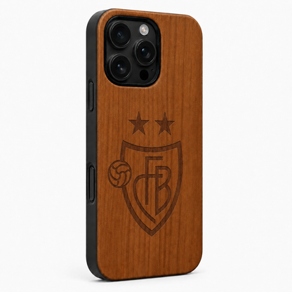 FC Basel Eden Case aus Kirschholz für das iPhone 16 Pro mit MagSafe