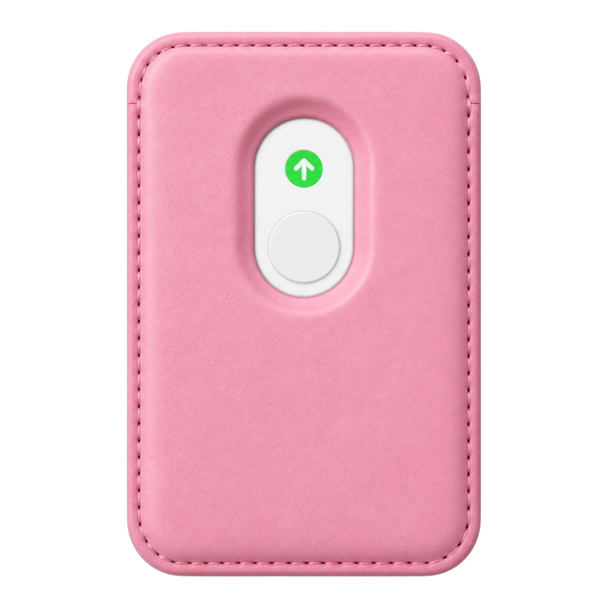MagSafe Kartenetui aus Kunstleder in Rosa – Rückseite