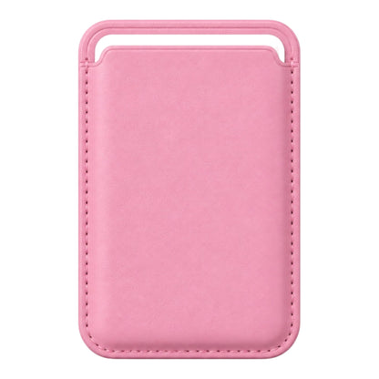 MagSafe Kartenetui aus Kunstleder in Rosa – Vorderseite