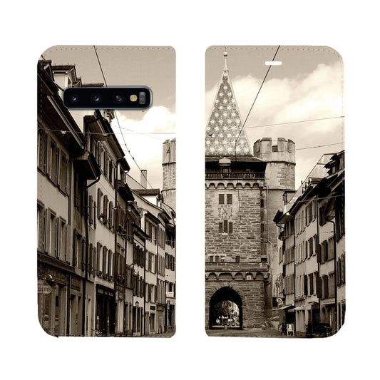 Basel City Spalentor Panorama Case für das Samsung Galaxy S10
