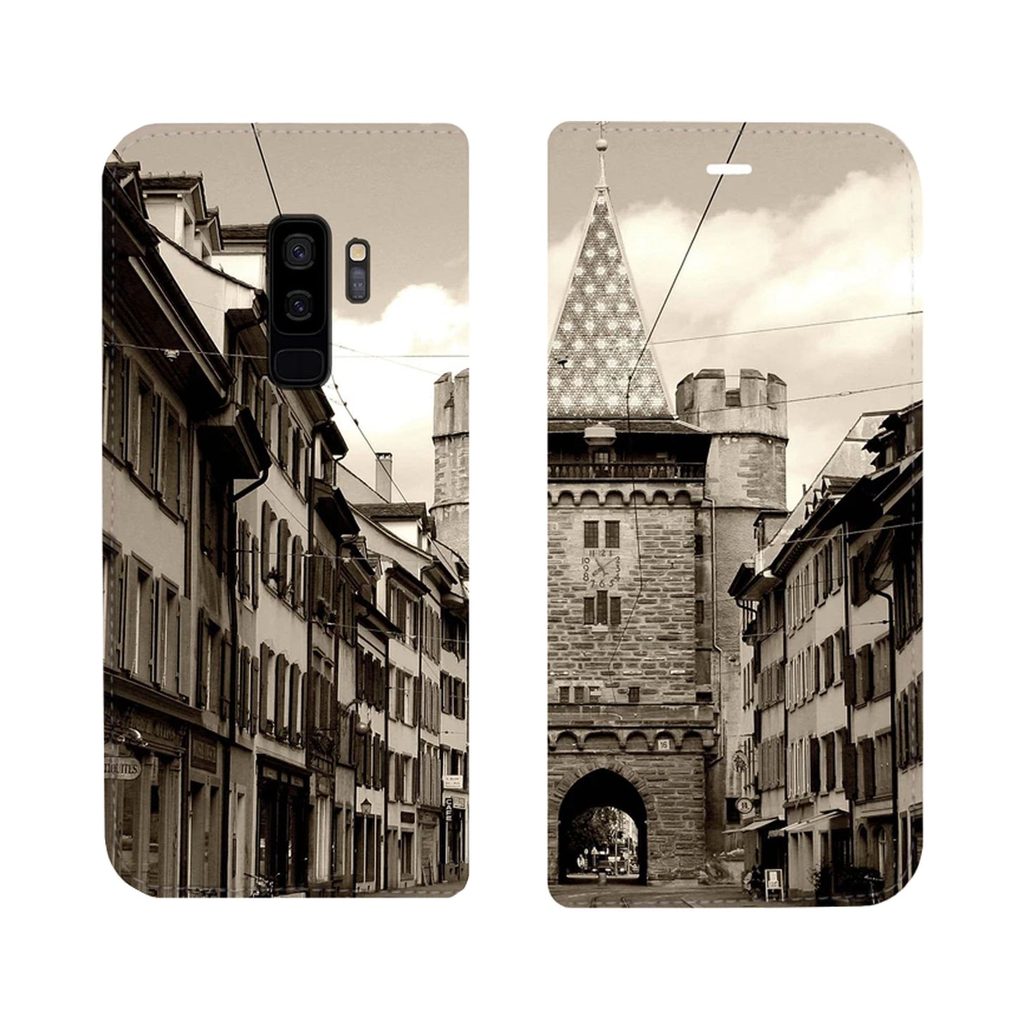 Basel City Spalentor Panorama Case für das Samsung Galaxy S9 Plus