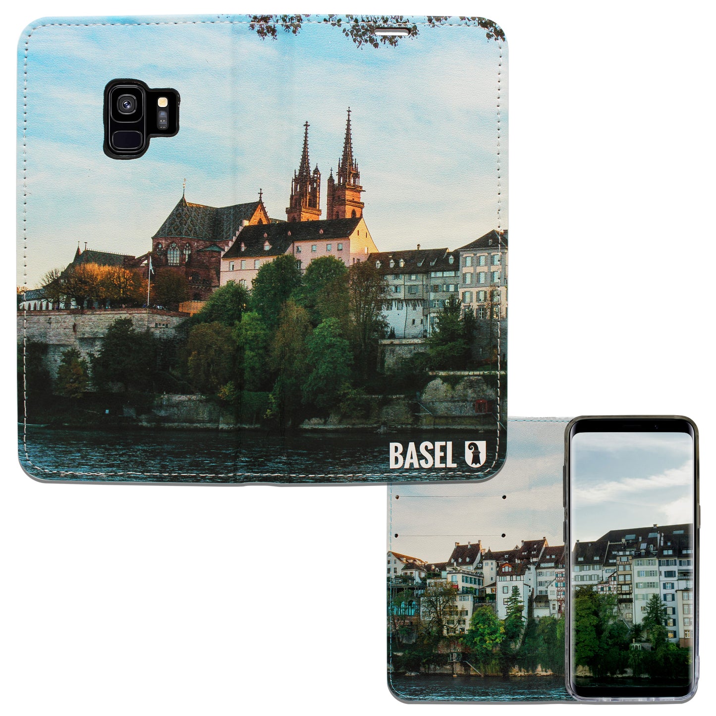 Basel City Münster Panorama Case für das Samsung Galaxy S9