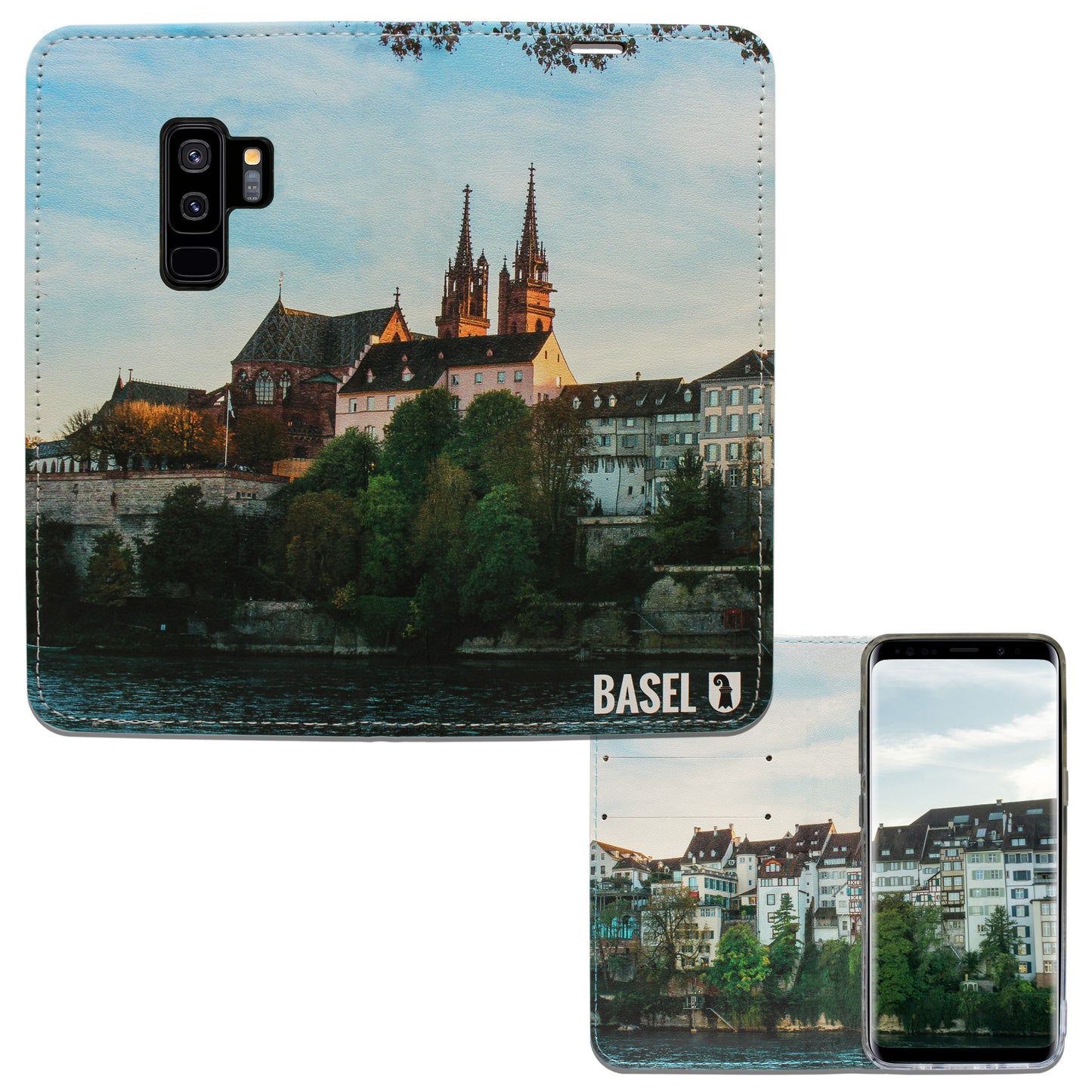 Basel City Cathedral Panorama Case for the Samsung Galaxy S9 Plus
