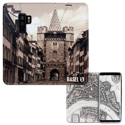 Basel City Spalentor Panorama Case für das Samsung Galaxy S9 Plus
