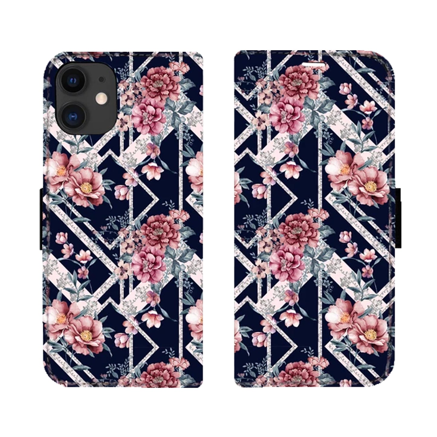 Black Flower Victor Case für das iPhone 11