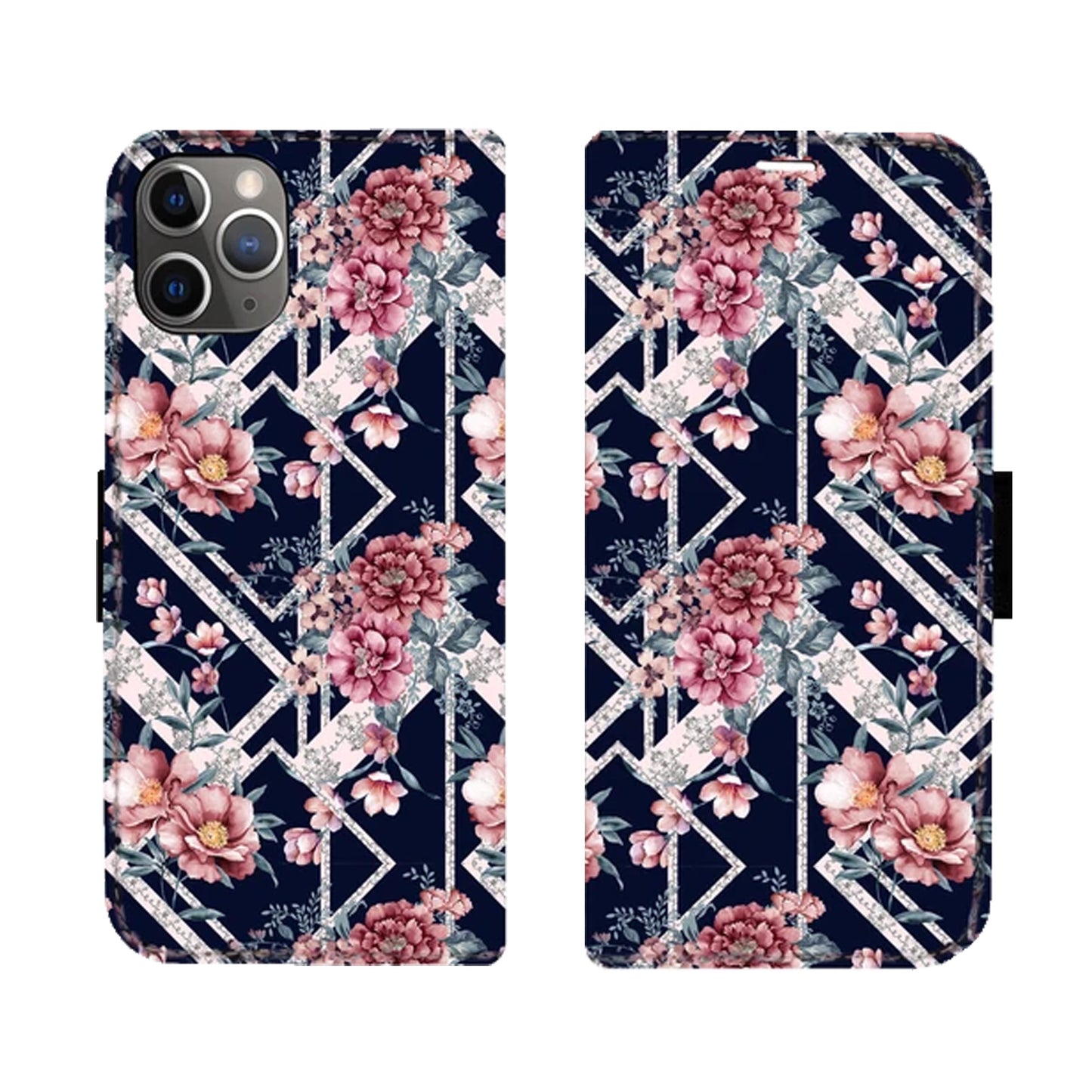 Black Flower Victor Case for the iPhone 11