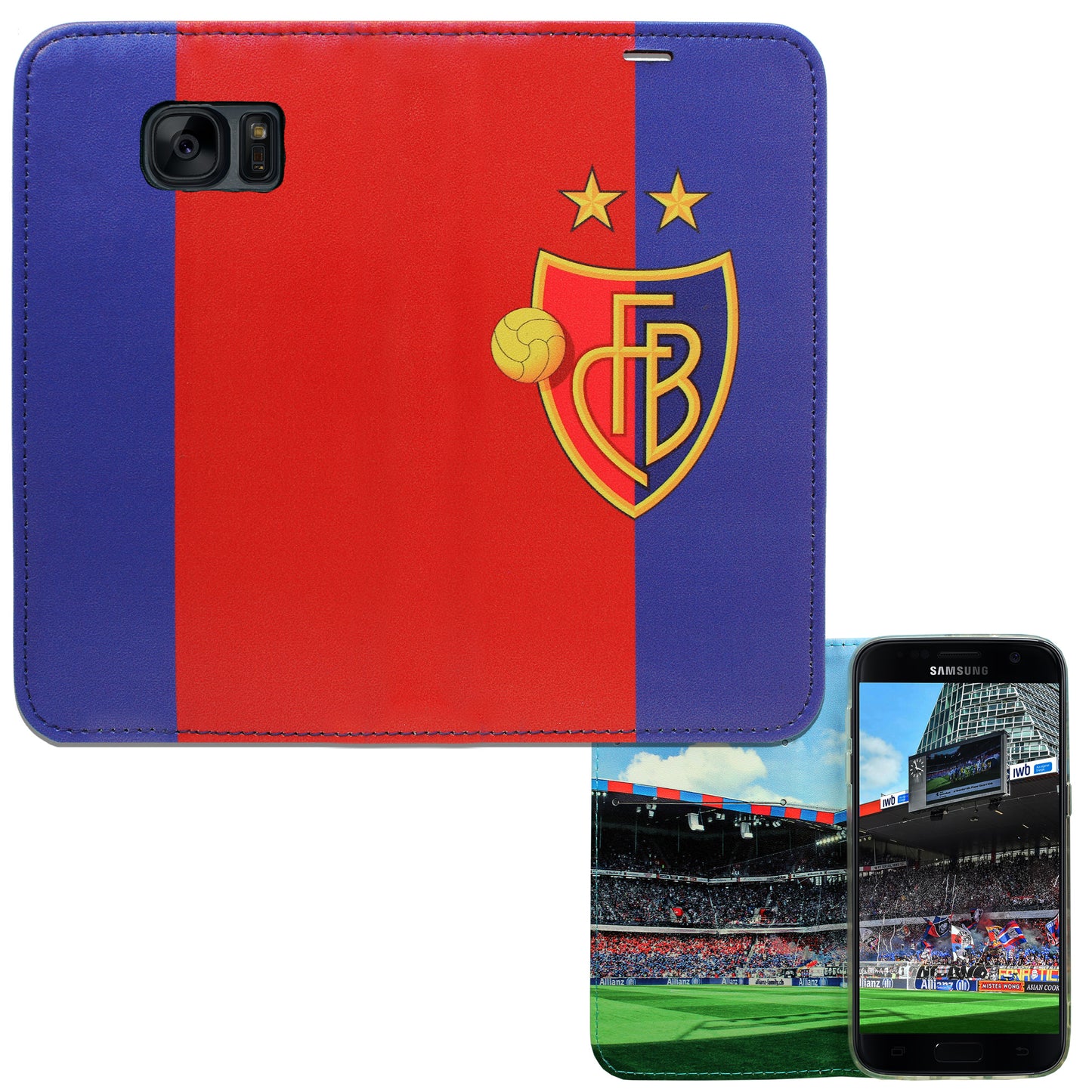 FC Basel Panorama Case für das Samsung Galaxy S7 Edge