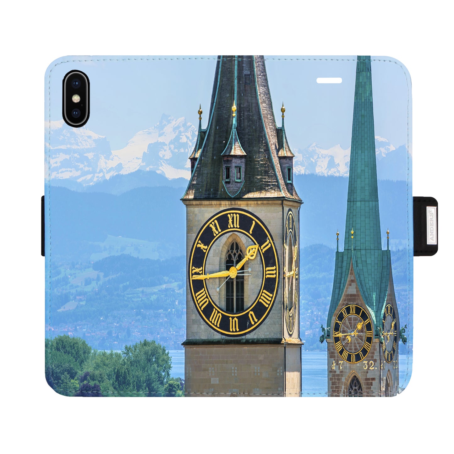 Zürich City St. Peter Fraumünster Victor Case für das iPhone X / XS