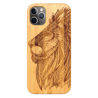 Löwen Eden Case aus Bambus für das iPhone 11 Pro