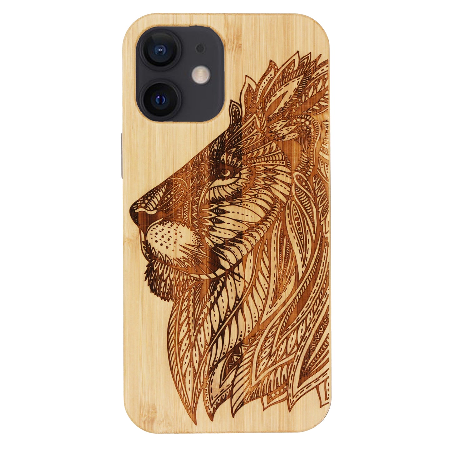 Lion Eden Case made with Bamboo for the iPhone 12 Mini