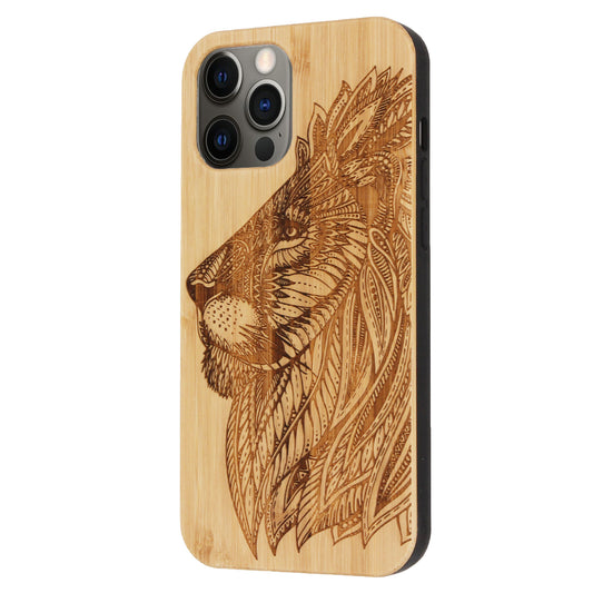 Lion Eden Case made with Bamboo for the iPhone 12 / 12 Pro