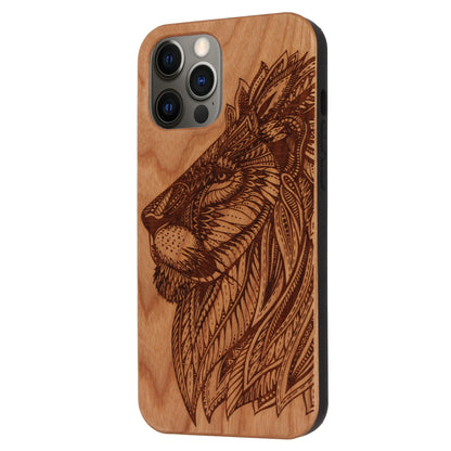 Löwen Eden Case aus Kirschholz für das iPhone 12 Pro Max