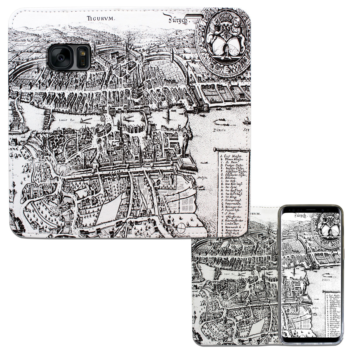 Zürich Merian Panorama für das Samsung Galaxy S7