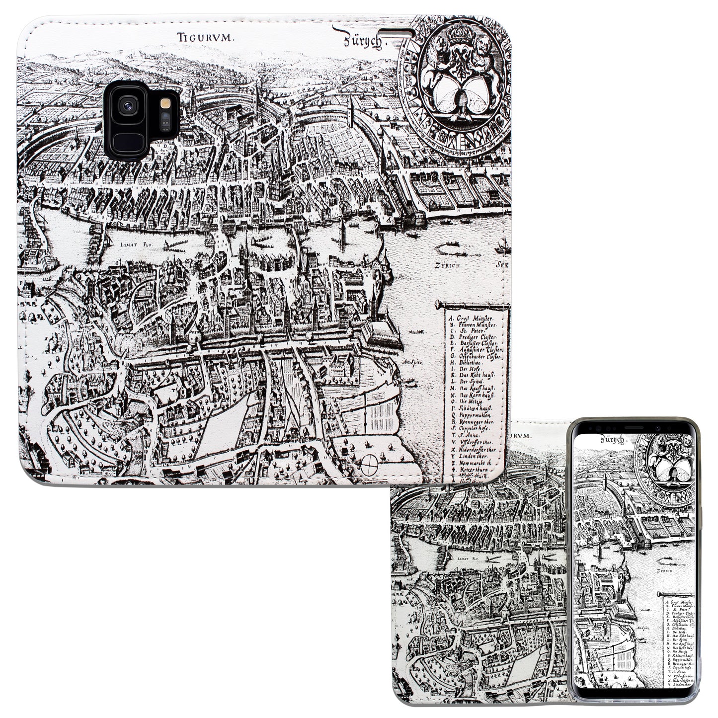 Zürich Merian Panorama Case für das Samsung Galaxy S9
