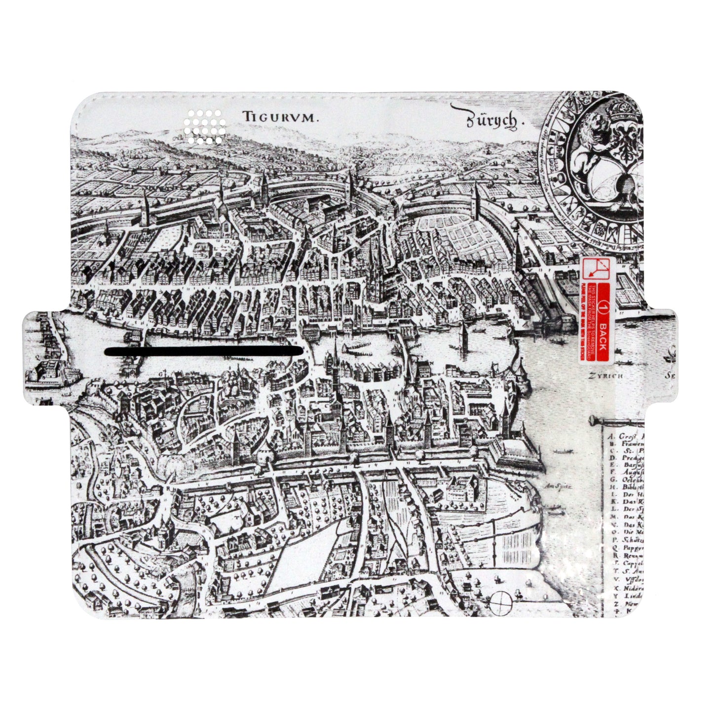 Zürich City von Oben Origami Case