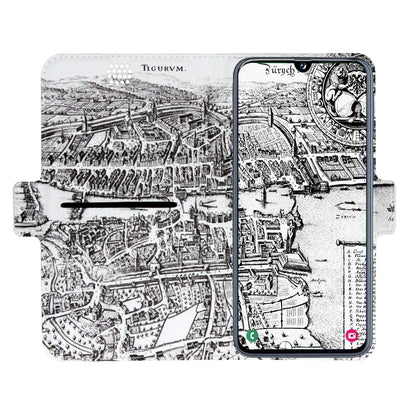 Zürich City von Oben Origami Case